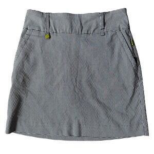 Swing Control Gingham Golf Skort Size 4 – Black White‎ Stretch Lined Casual
